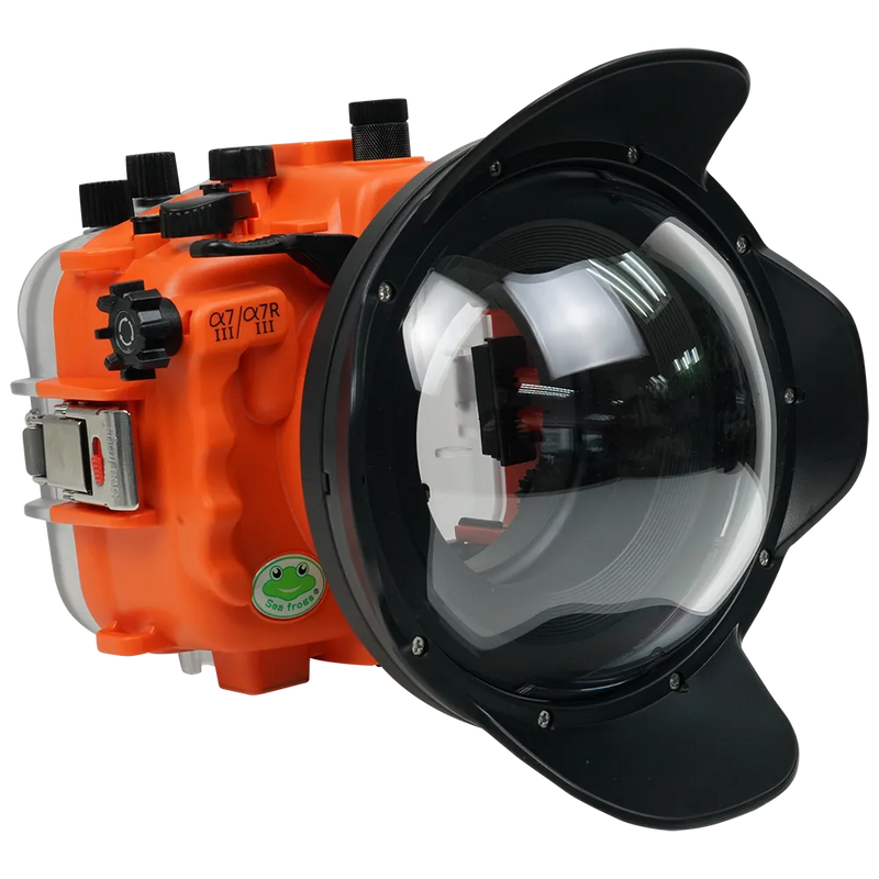 [a7iii-a7riii-v7-dp90a6] Sea Frogs Salted Line Underwater Camera Housing for Sony A7III/A7RIII with V7 Dome Port