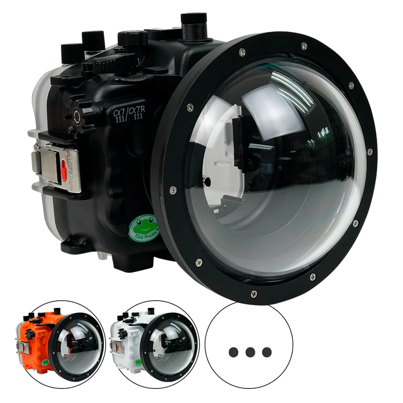 [a7iii-a7riii-v7-dp90a6s] Sea Frogs Salted Line Underwater Camera Housing for Sony A7III/A7RIII with V7 Dome Port