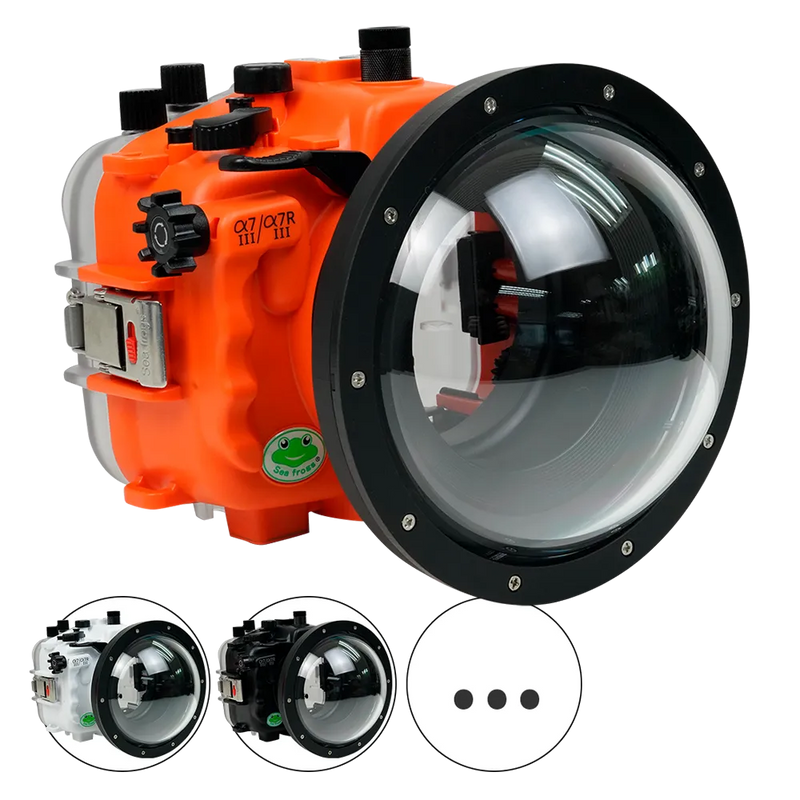 [a7iii-a7riii-v7-dp90a6s] Sea Frogs Salted Line Underwater Camera Housing for Sony A7III/A7RIII with V7 Dome Port