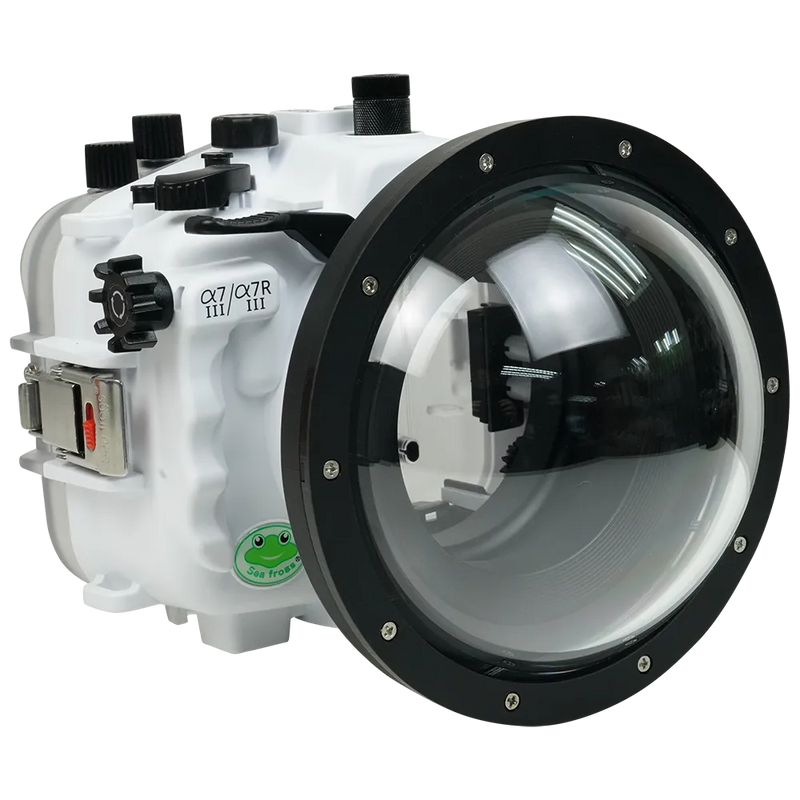 [a7iii-a7riii-v7-dp90a6s] Sea Frogs Salted Line Underwater Camera Housing for Sony A7III/A7RIII with V7 Dome Port