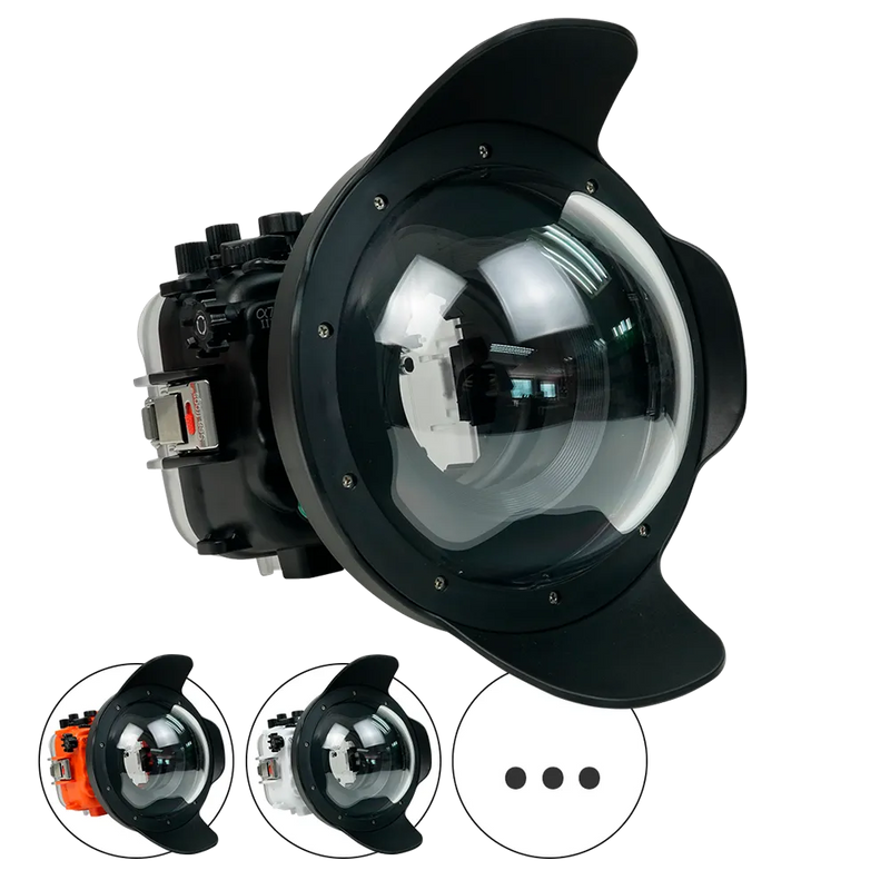 [a7iii-a7riii-v7-dp90a8] Sea Frogs Salted Line Underwater Camera Housing for Sony A7III/A7RIII with V7 Dome Port
