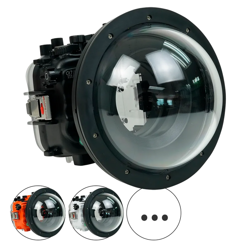 [a7iii-a7riii-v7-dp90a8s] Sea Frogs Salted Line Underwater Camera Housing for Sony A7III/A7RIII with V7 Dome Port