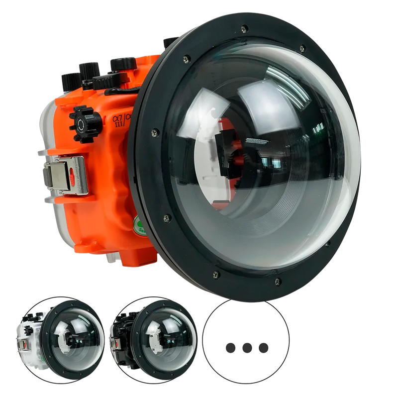 [a7iii-a7riii-v7-dp90a8s] Sea Frogs Salted Line Underwater Camera Housing for Sony A7III/A7RIII with V7 Dome Port