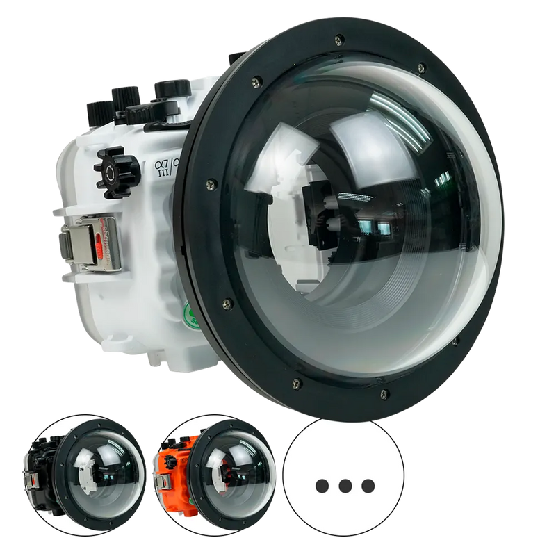 [a7iii-a7riii-v7-dp90a8s] Sea Frogs Salted Line Underwater Camera Housing for Sony A7III/A7RIII with V7 Dome Port