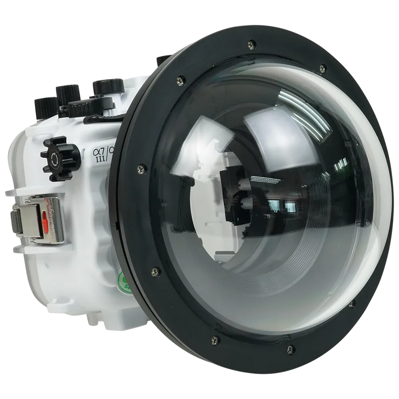 [a7iii-a7riii-v7-dp90a8s] Sea Frogs Salted Line Underwater Camera Housing for Sony A7III/A7RIII with V7 Dome Port