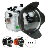 [a7iii-a7riii-v7-dp90g6] Sea Frogs Salted Line Underwater Camera Housing for Sony A7III/A7RIII with V7 Dome Port