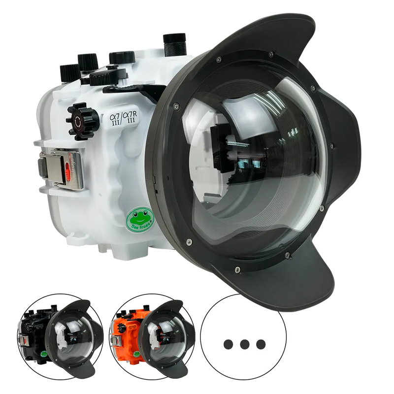 [a7iii-a7riii-v7-dp90g6] Sea Frogs Salted Line Underwater Camera Housing for Sony A7III/A7RIII with V7 Dome Port