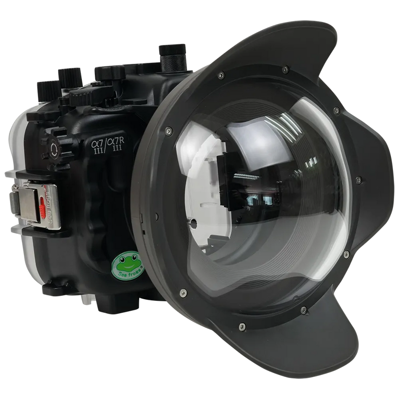 [a7iii-a7riii-v7-dp90g6] Sea Frogs Salted Line Underwater Camera Housing for Sony A7III/A7RIII with V7 Dome Port