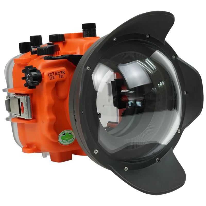 [a7iii-a7riii-v7-dp90g6] Sea Frogs Salted Line Underwater Camera Housing for Sony A7III/A7RIII with V7 Dome Port
