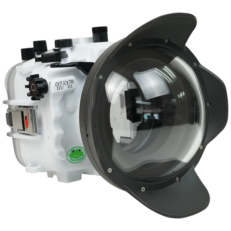[a7iii-a7riii-v7-dp90g6] Sea Frogs Salted Line Underwater Camera Housing for Sony A7III/A7RIII with V7 Dome Port