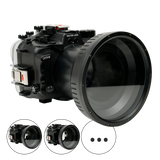 [a7iv-gen2-fp90l6] Salted Line Sea Frogs Underwater Camera Housing for Sony A7IV with 6'' Glass Flat Port