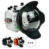 [a7iv-v1-dp90a6] Salted Line Sea Frogs Underwater Camera Housing for Sony A7IV with V1 Dome Port