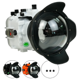 [a7iv-v10-dp90a6] Salted Line Sea Frogs Underwater Camera Housing for Sony A7IV with V10 Dome Port