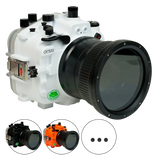 [a7siii-fp90l4] Sea Frogs Salted Line Underwater Camera Housing for Sony A7SIII with 4'' Glass Flat Port
