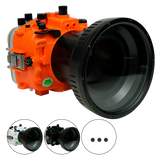 [a7siii-fp90l6] Sea Frogs Salted Line Underwater Camera Housing for Sony A7SIII with 6'' Glass Flat Port