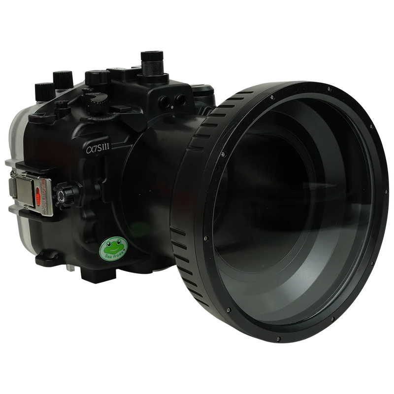 [a7siii-fp90l6] Sea Frogs Salted Line Underwater Camera Housing for Sony A7SIII with 6'' Glass Flat Port