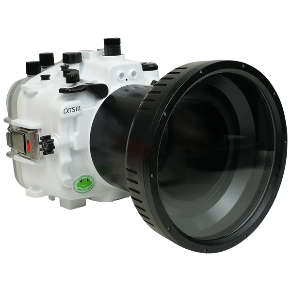 [a7siii-fp90l6] Sea Frogs Salted Line Underwater Camera Housing for Sony A7SIII with 6'' Glass Flat Port