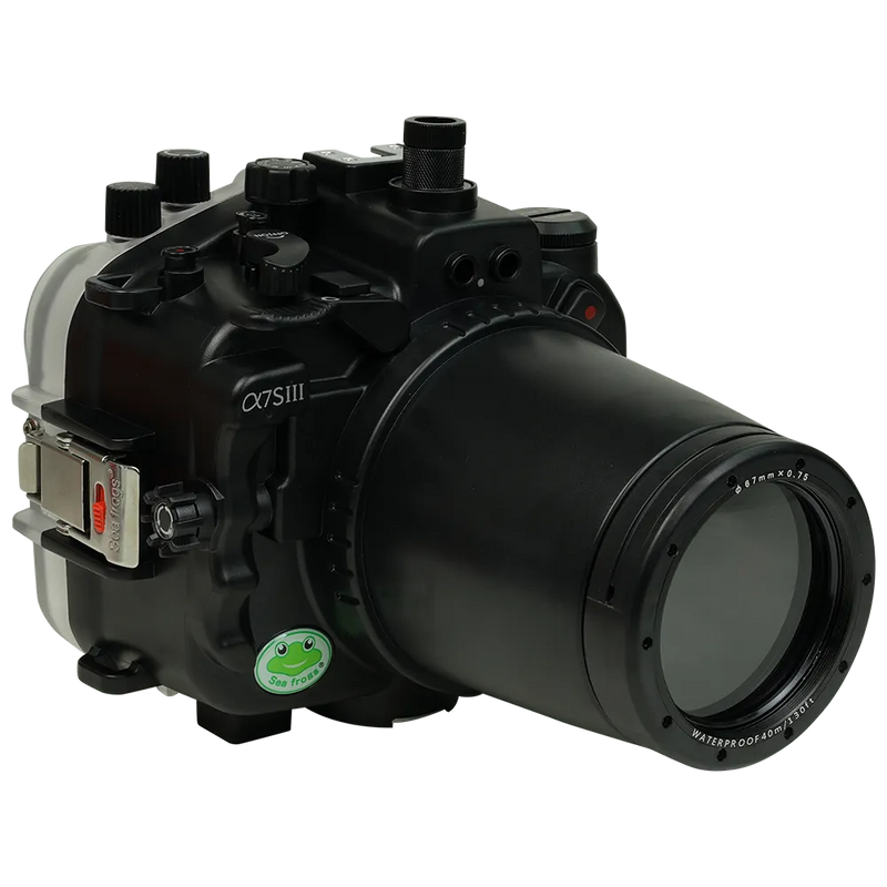 [a7siii-fp90l67] Sea Frogs Salted Line Underwater Camera Housing for Sony A7SIII with 67mm Thread Glass Flat Port