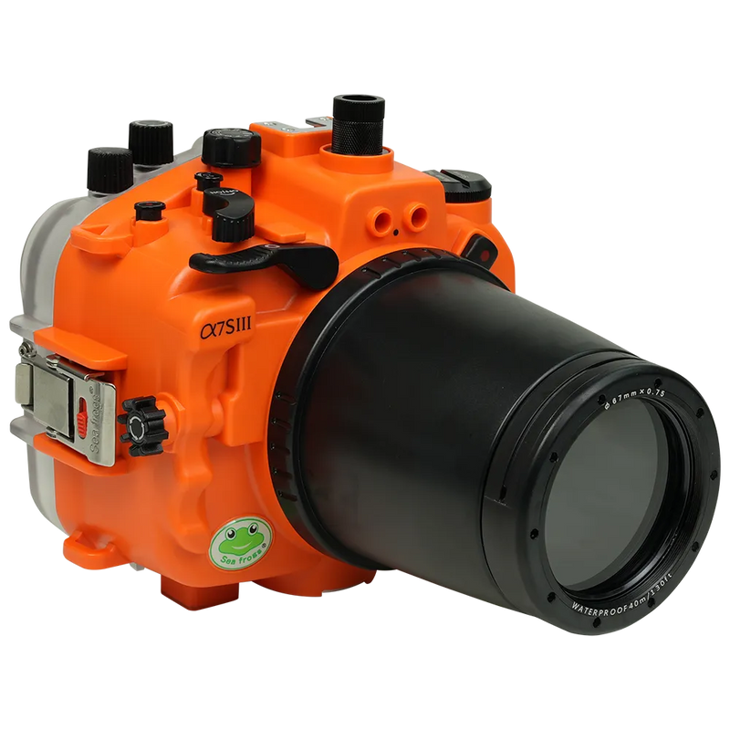 [a7siii-fp90l67] Sea Frogs Salted Line Underwater Camera Housing for Sony A7SIII with 67mm Thread Glass Flat Port