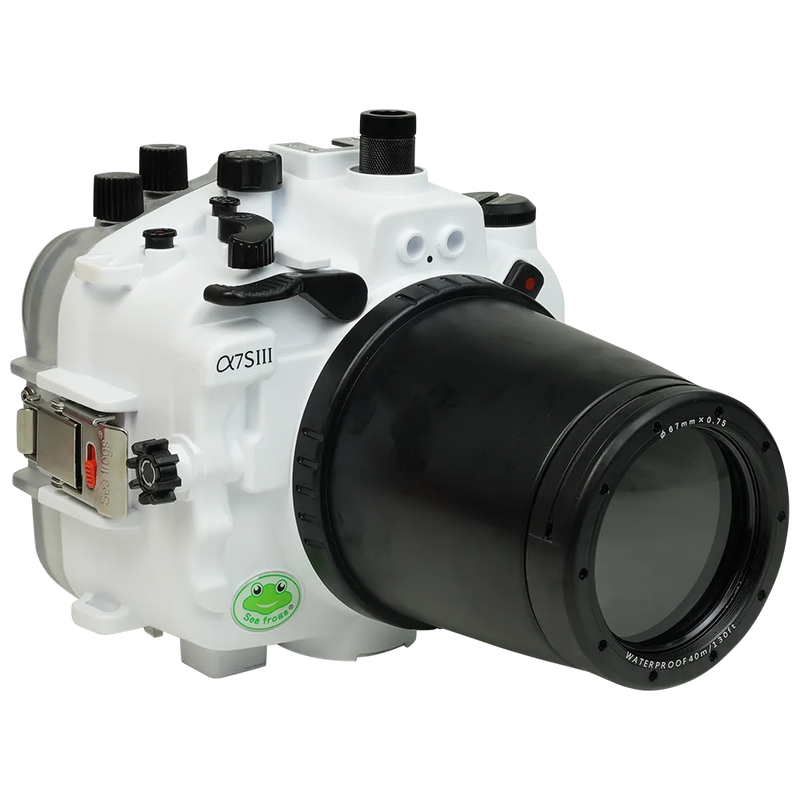 [a7siii-fp90l67] Sea Frogs Salted Line Underwater Camera Housing for Sony A7SIII with 67mm Thread Glass Flat Port