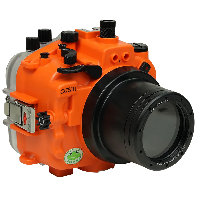 [a7siii-fp90m67] Sea Frogs Salted Line Underwater Camera Housing for Sony A7SIII with 67mm Thread Glass Flat Port