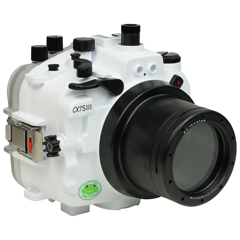 [a7siii-fp90m67] Sea Frogs Salted Line Underwater Camera Housing for Sony A7SIII with 67mm Thread Glass Flat Port