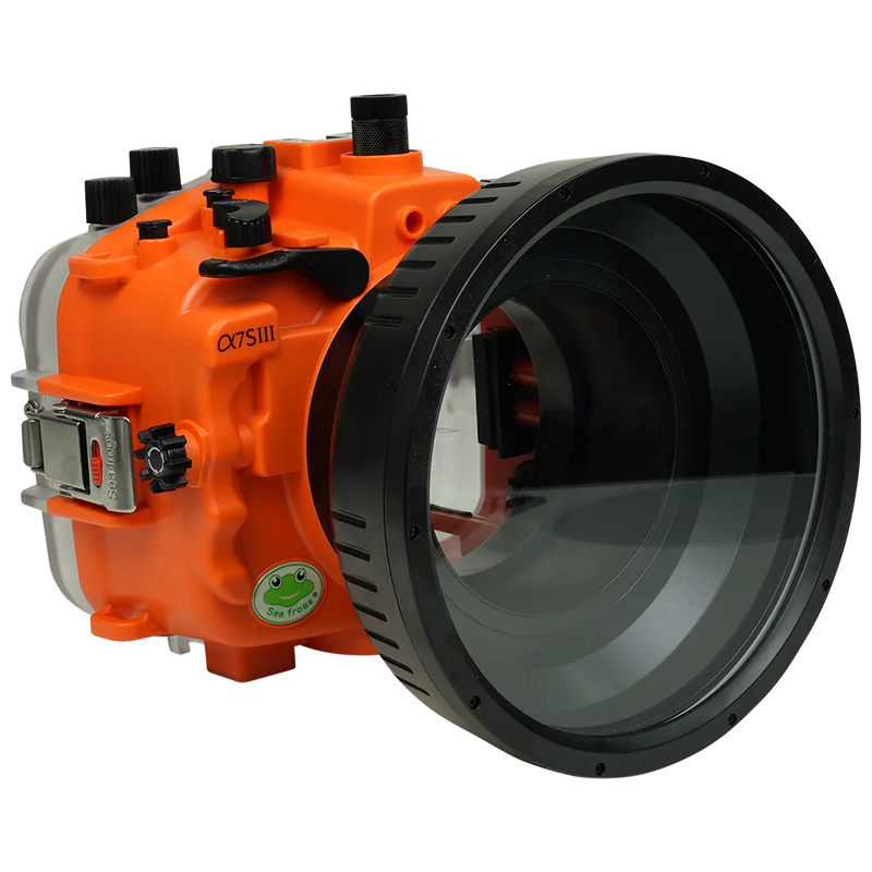 [a7siii-fp90s6] Sea Frogs Salted Line Underwater Camera Housing for Sony A7SIII with 6'' Glass Flat Port