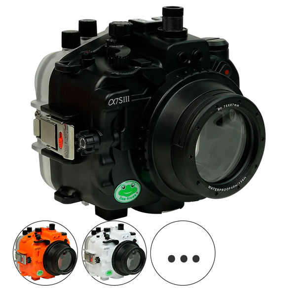 [a7siii-fp90s67] Sea Frogs Salted Line Underwater Camera Housing for Sony A7SIII with 67mm Thread Glass Flat Port