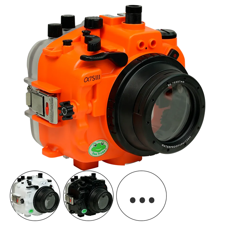 [a7siii-fp90s67] Sea Frogs Salted Line Underwater Camera Housing for Sony A7SIII with 67mm Thread Glass Flat Port