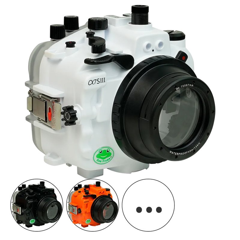 [a7siii-fp90s67] Sea Frogs Salted Line Underwater Camera Housing for Sony A7SIII with 67mm Thread Glass Flat Port