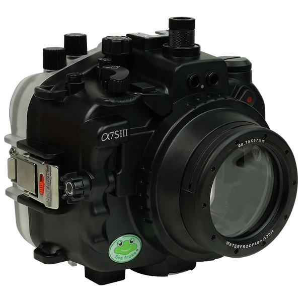 [a7siii-fp90s67] Sea Frogs Salted Line Underwater Camera Housing for Sony A7SIII with 67mm Thread Glass Flat Port