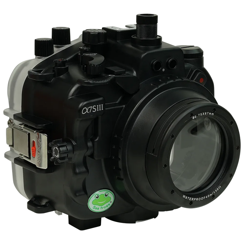 [a7siii-fp90s67] Sea Frogs Salted Line Underwater Camera Housing for Sony A7SIII with 67mm Thread Glass Flat Port