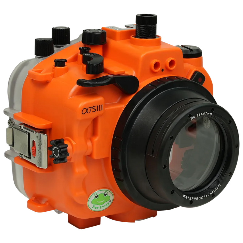 [a7siii-fp90s67] Sea Frogs Salted Line Underwater Camera Housing for Sony A7SIII with 67mm Thread Glass Flat Port