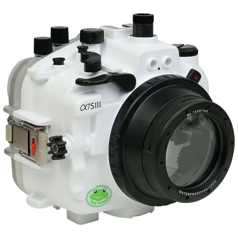 [a7siii-fp90s67] Sea Frogs Salted Line Underwater Camera Housing for Sony A7SIII with 67mm Thread Glass Flat Port