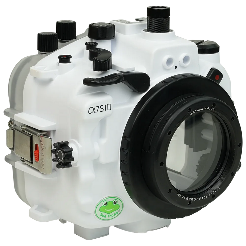 [a7siii-fp90ss67] Sea Frogs Salted Line Underwater Camera Housing for Sony A7SIII with 67mm Thread Glass Flat Port