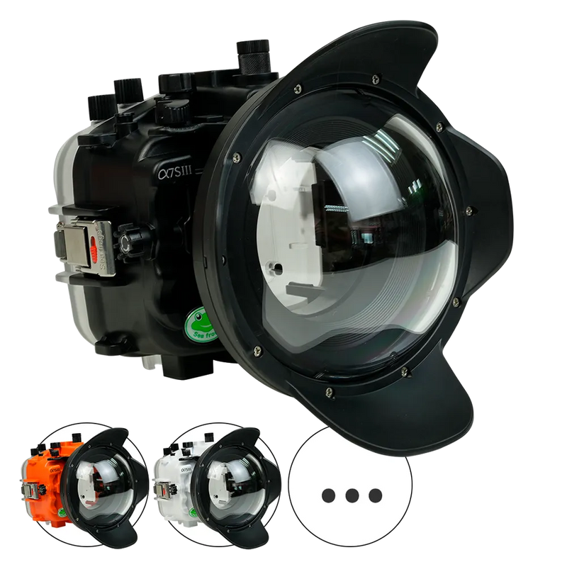 [a7siii-v1-dp90a6] Sea Frogs Salted Line Underwater Camera Housing for Sony A7SIII with V1 Dome Port