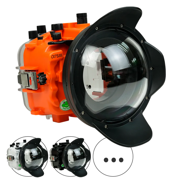 [a7siii-v1-dp90a6] Sea Frogs Salted Line Underwater Camera Housing for Sony A7SIII with V1 Dome Port