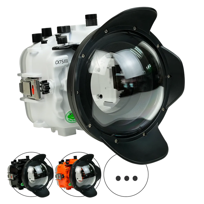 [a7siii-v1-dp90a6] Sea Frogs Salted Line Underwater Camera Housing for Sony A7SIII with V1 Dome Port