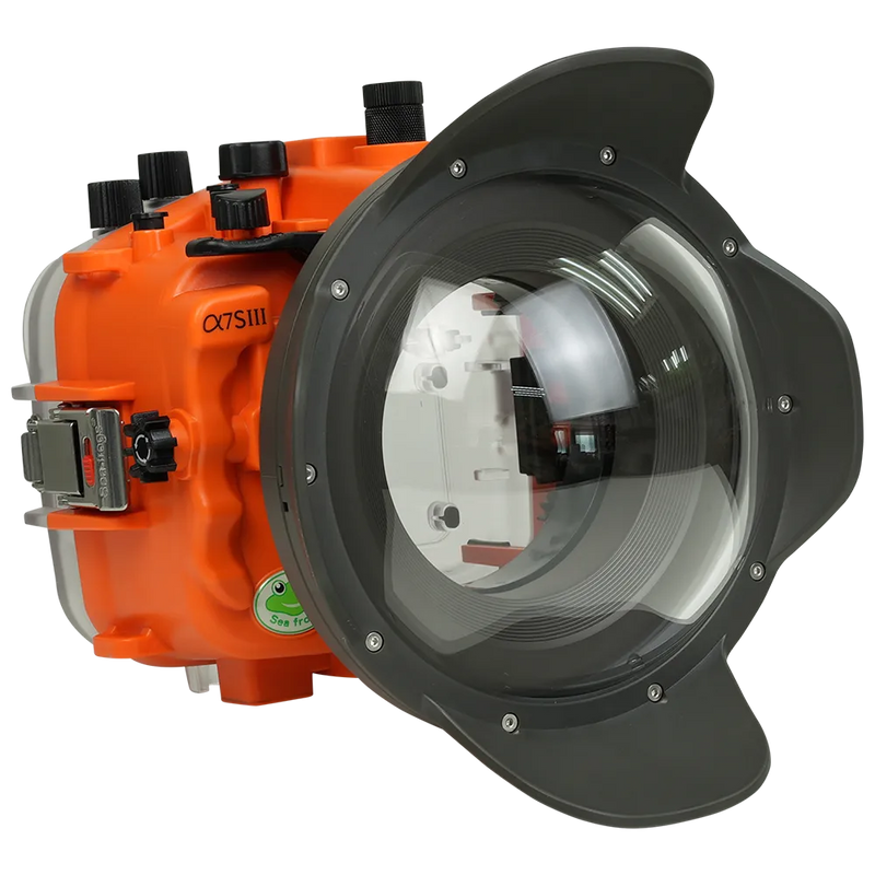 [a7siii-v1-dp90g6] Sea Frogs Salted Line Underwater Camera Housing for Sony A7SIII with V1 Dome Port