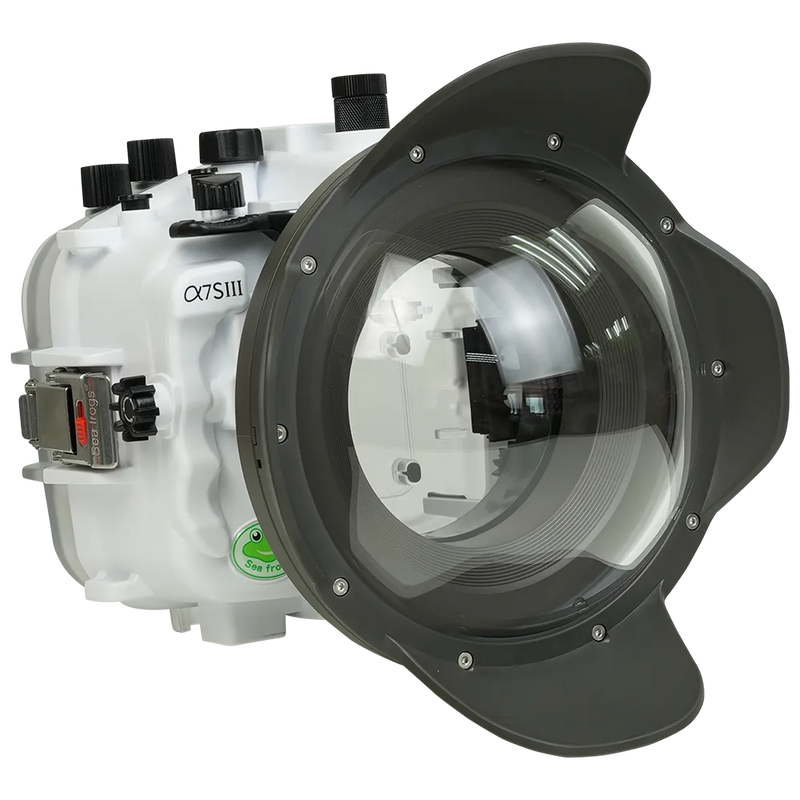 [a7siii-v1-dp90g6] Sea Frogs Salted Line Underwater Camera Housing for Sony A7SIII with V1 Dome Port