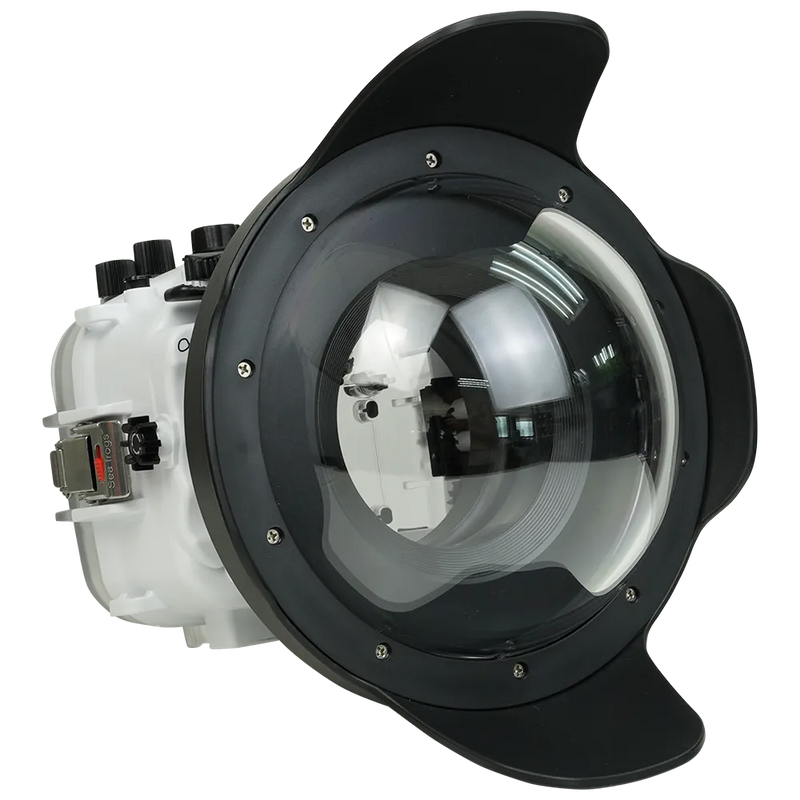 [a7siii-v1-dp90g8] Sea Frogs Salted Line Underwater Camera Housing for Sony A7SIII with V1 Dome Port