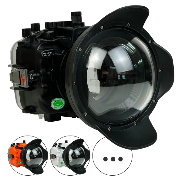 [a7siii-v10-dp90a6] Sea Frogs Salted Line Underwater Camera Housing for Sony A7SIII with V10 Dome Port