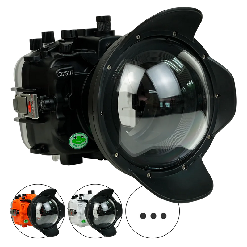 [a7siii-v10-dp90a6] Sea Frogs Salted Line Underwater Camera Housing for Sony A7SIII with V10 Dome Port