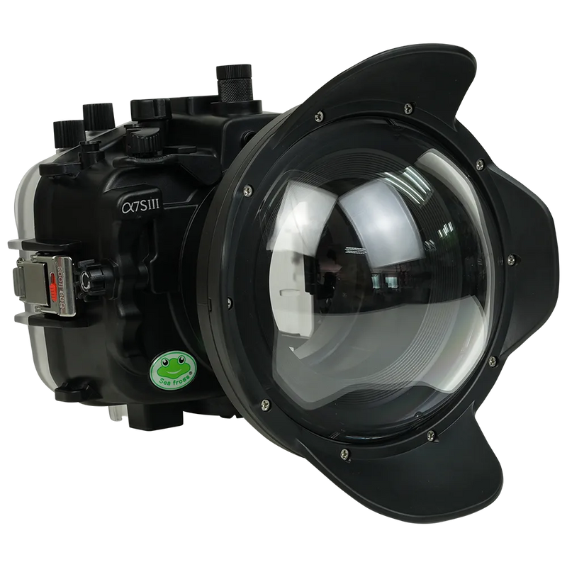 [a7siii-v10-dp90a6] Sea Frogs Salted Line Underwater Camera Housing for Sony A7SIII with V10 Dome Port