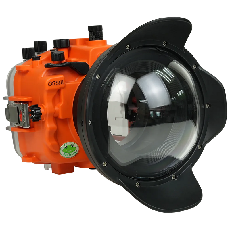 [a7siii-v10-dp90a6] Sea Frogs Salted Line Underwater Camera Housing for Sony A7SIII with V10 Dome Port