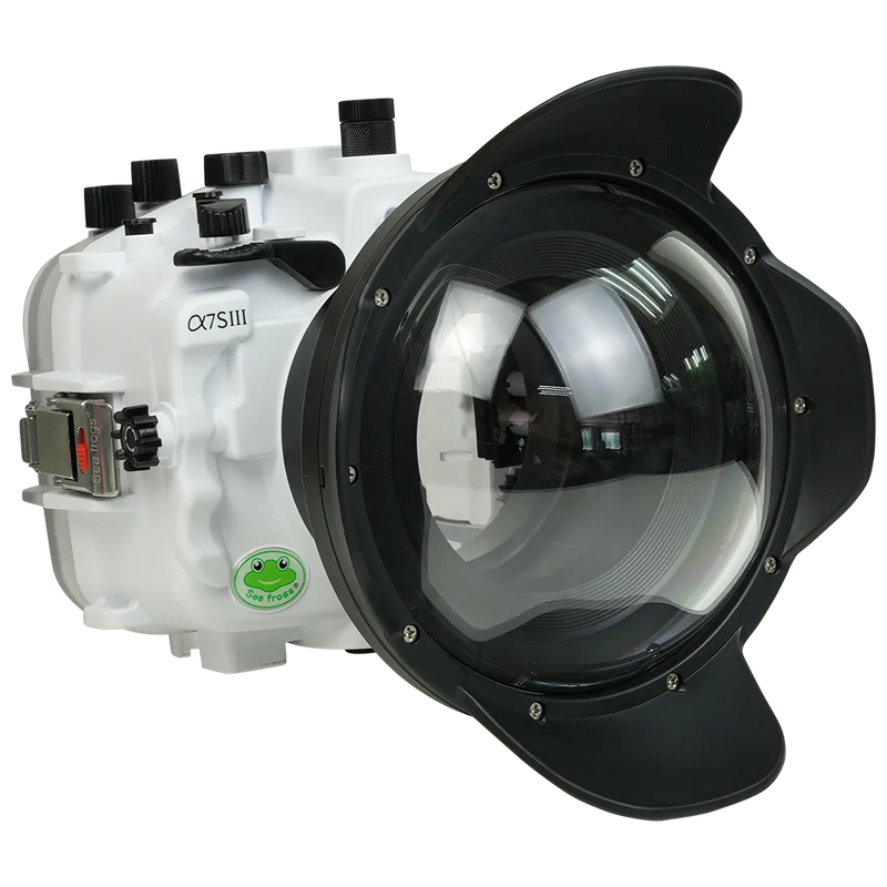 [a7siii-v10-dp90a6] Sea Frogs Salted Line Underwater Camera Housing for Sony A7SIII with V10 Dome Port