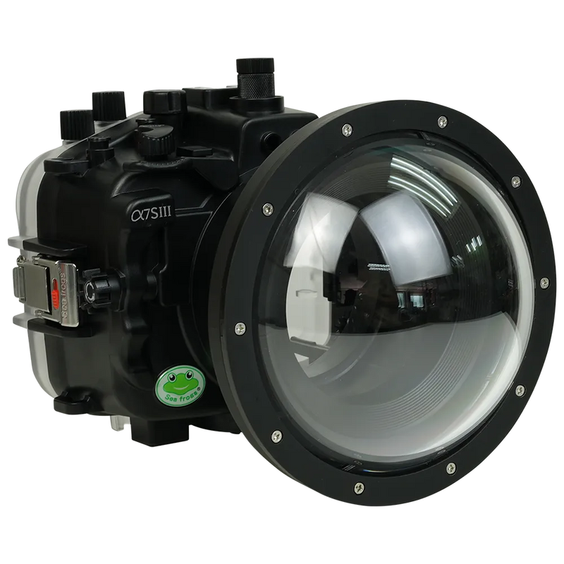 [a7siii-v10-dp90a6s] Sea Frogs Salted Line Underwater Camera Housing for Sony A7SIII with V10 Dome Port