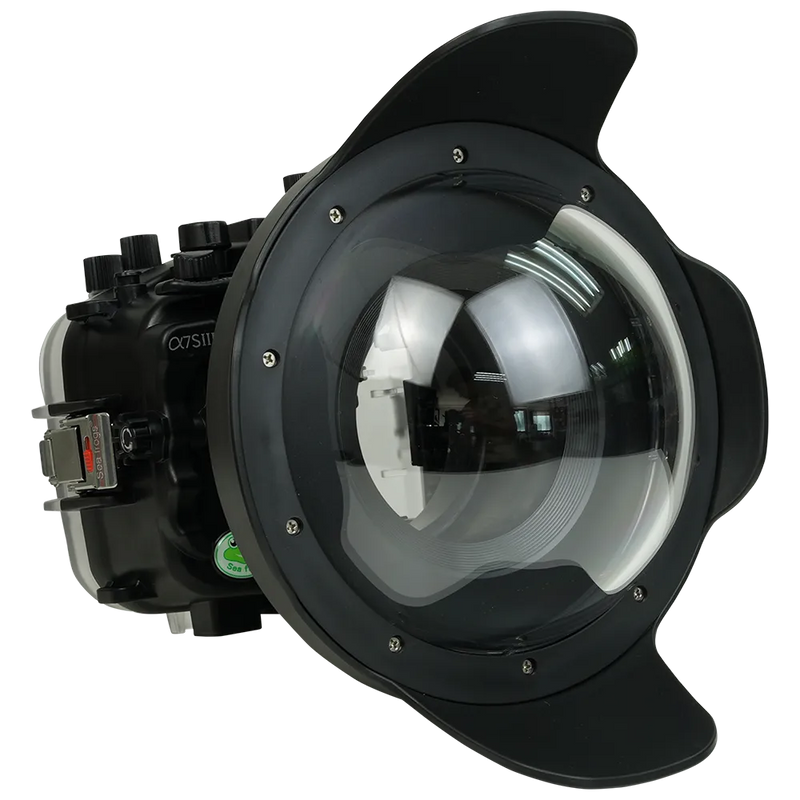 [a7siii-v10-dp90a8] Sea Frogs Salted Line Underwater Camera Housing for Sony A7SIII with V10 Dome Port