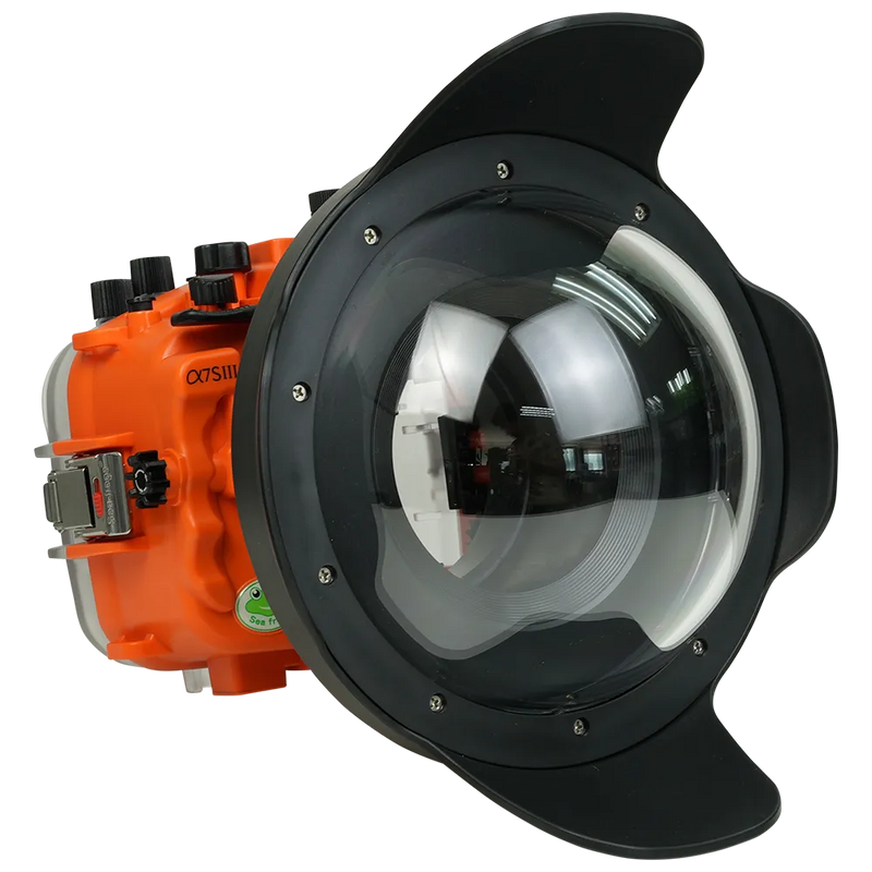 [a7siii-v10-dp90a8] Sea Frogs Salted Line Underwater Camera Housing for Sony A7SIII with V10 Dome Port
