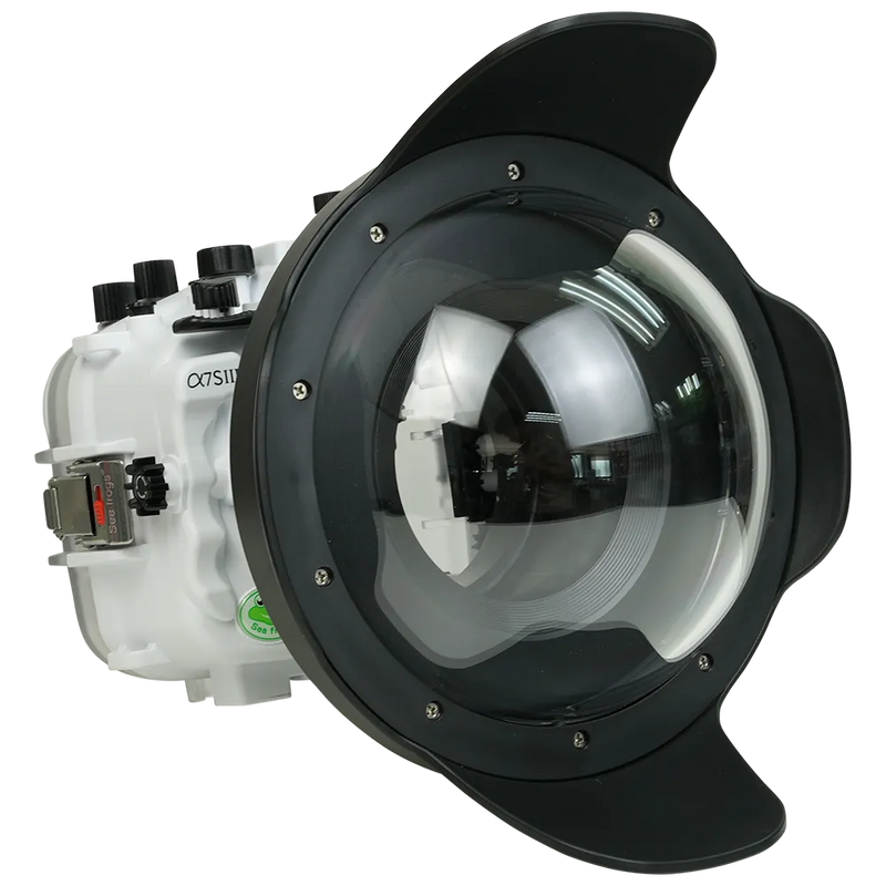 [a7siii-v10-dp90a8] Sea Frogs Salted Line Underwater Camera Housing for Sony A7SIII with V10 Dome Port
